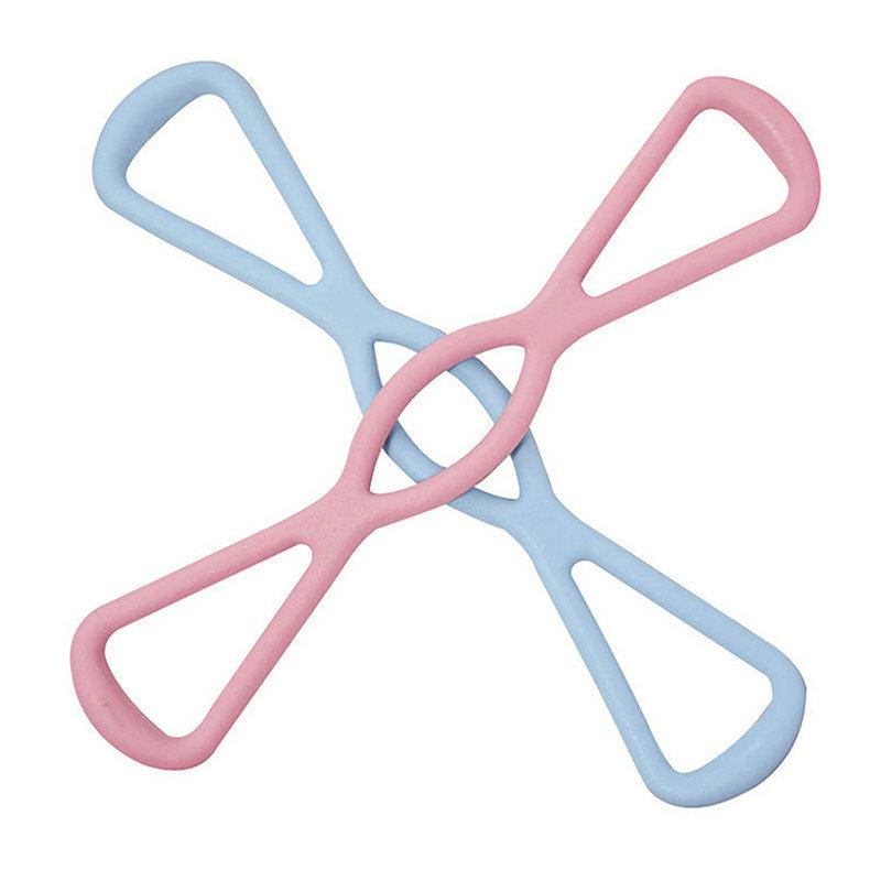 Expansor Peitoral de 8 Palavras Borracha de Resistência Elástico Músculo TPR Exercício Tubo de Treino Tensão Esportes Exercício Yoga Faixa de Resistência