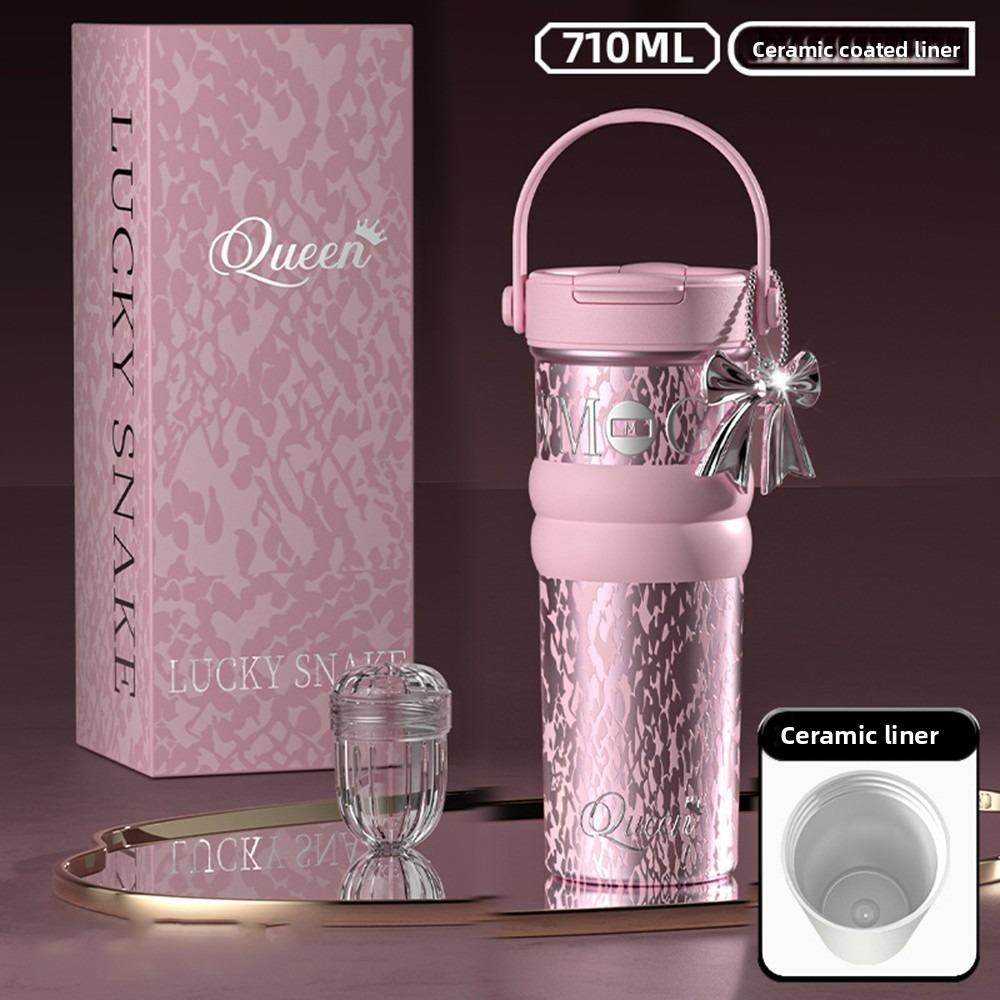 

Insulation Or Cooling Vacuum Cup 710ML Insulated Cup Durable Thermal Mug розовый