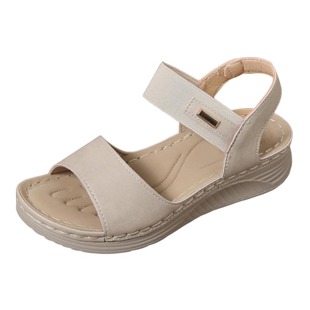 Elegant Slip-On Party Dress Women'S Sandals Wedges Shoes For Women Sandals With Arch Support Comfortable Zapatos De Mujer
