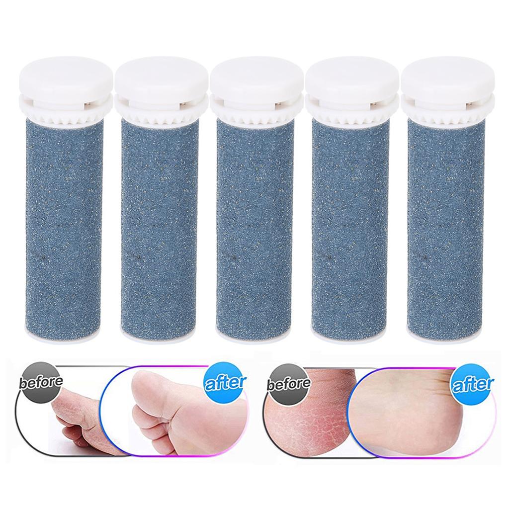 5 Pezzi Rulli Sostitutivi Grossi Rulli Sostitutivi Extra Grossi Ricariche Rimuovi Calli Duri per la Cura dei Piedi Pedicure Rulli di Ricambio