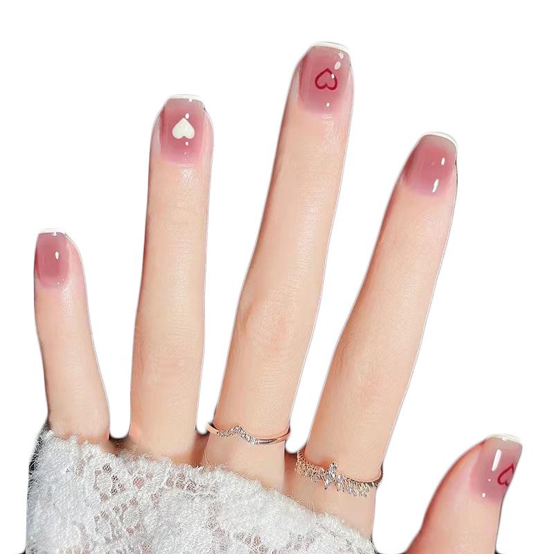 Blush Wearable False Nail Tips - Popular European American French Style