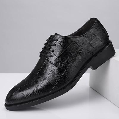 Autumn and Winter New Leather Shoes Men's Business Dress 8 Large Size Shoes Versatile Casual Wedding Shoes