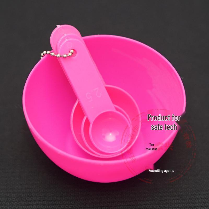 4-Piece Beauty Salon Mask Mixing Set: Bowl, Stick, Brushes for Home Use