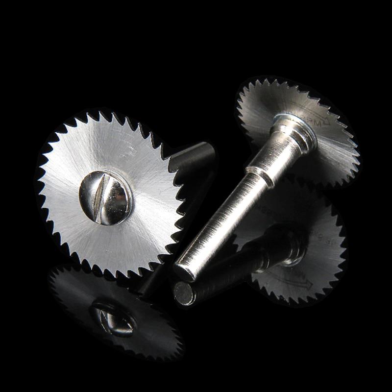 6 bucăți 22 ~ 44 mm mini ferăstrău circular HSS cu lame de tăiere cu disc pentru set de instrumente de tăiat metal 1 mm grosime 6 mm diametru interior