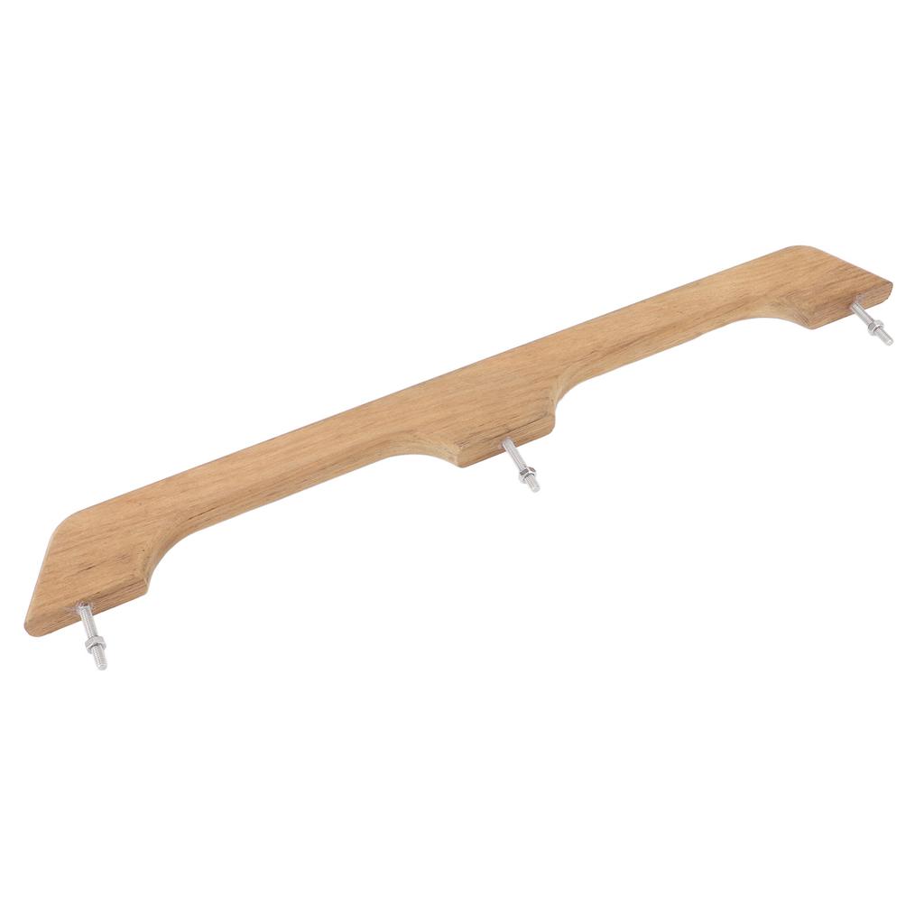 Teak Handlauf 2 Schlaufen 22 Zoll Robust Fäulnisresistent Holz Boots Haltegriff für Marine RV Bootfahren