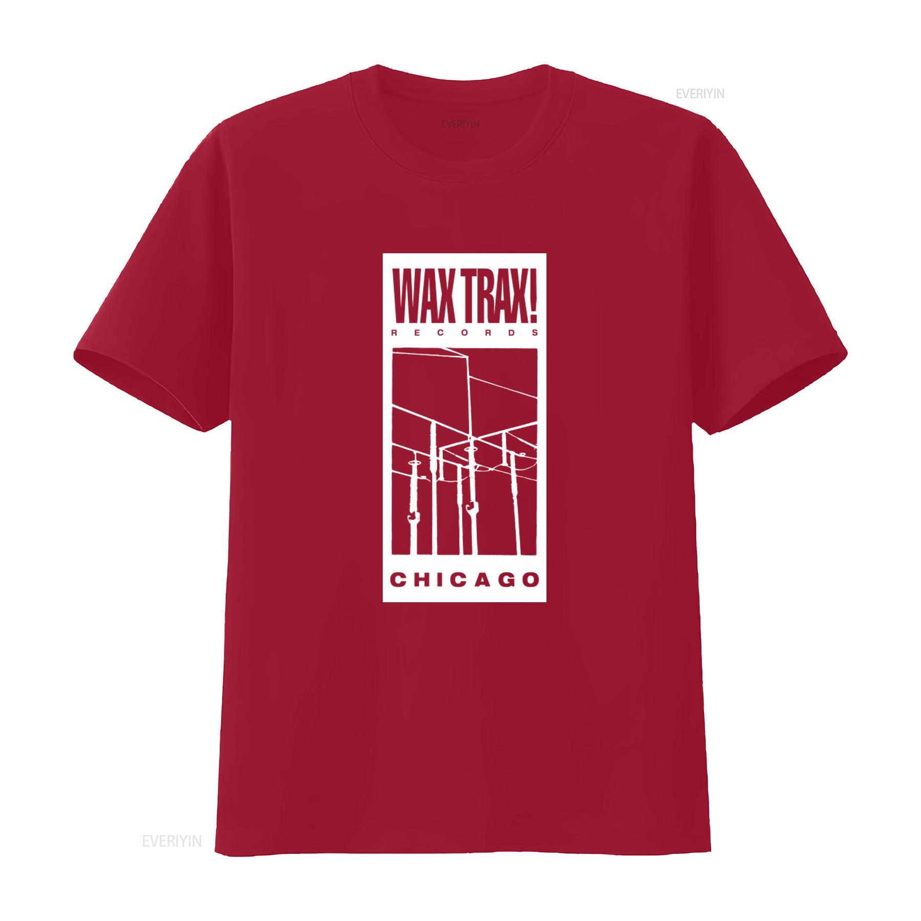 

WAX TRAX Records Chicago T Shirt Industrial Music Inspired Front 242 FLA Ministry TKK KMFDM Fans vintage Washed S