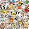 50 Waterproof Funny Animal Stickers for DIY Decoration: Notebook, Phone, Suitcase, Journal