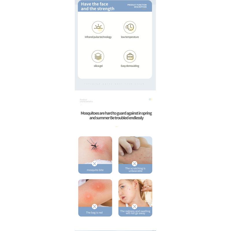 Portable Rechargeable Bug Bite Soothing Device for Adults & Kids, Outdoor Physical Insect Bite Relief Tool