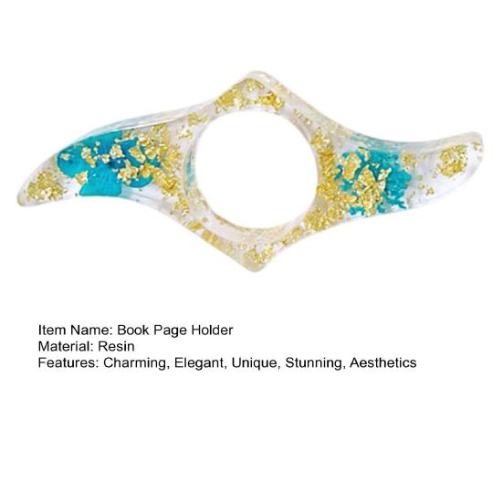 Kurutulmuş Çiçekli Reçine Kitap Sayfası Tutucu Başparmak Yüzüğü Sayfa Tutucu El Yapımı Şeffaf Çiçekli Kitap Ayracı Okuyucular İçin Okuma Aksesuarları Kitap Severler