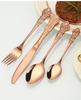 24/32pcs Gold Dinnerware Set Stainless Steel Royal Spoon Forks Knives Kitchen Cutlery Western Dinner Silverware Tableware Gift