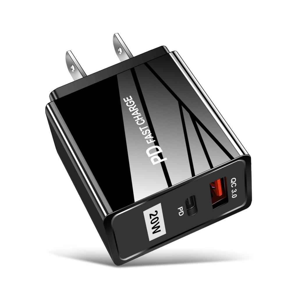 Dual USB Quick Charger - 5V/9V/12V, QC3.0+PD, EU/US Standards