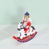 1Pcs Wooden Nutcracker Santa Claus Figurine Decoration 25cm Santa Claus Nutcracker Festive Ornament