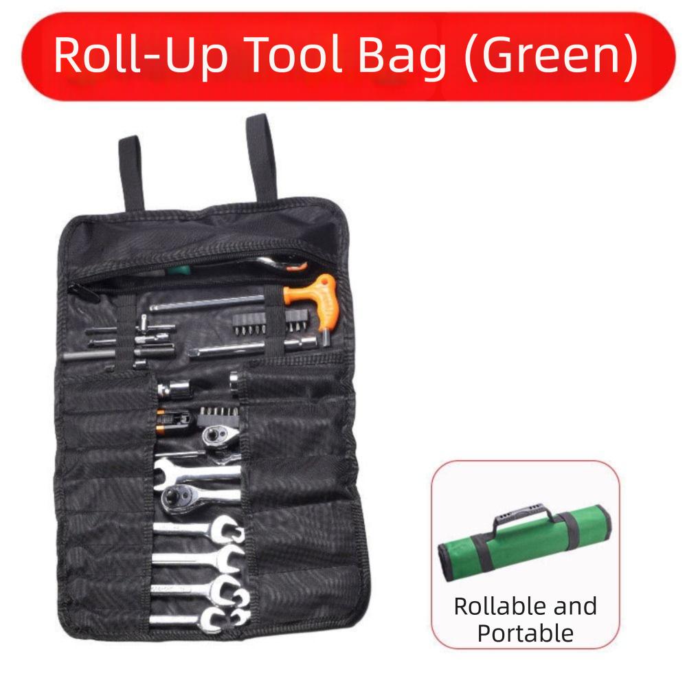 Canvas Material Canvas Tool Bag Heavy Duty Multi-Purpose Tool Pouch Plier Organizer зелёный