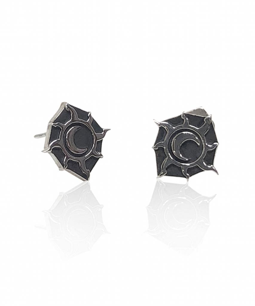 Sekhmet Isis 10Mm Oil Painting Earrings