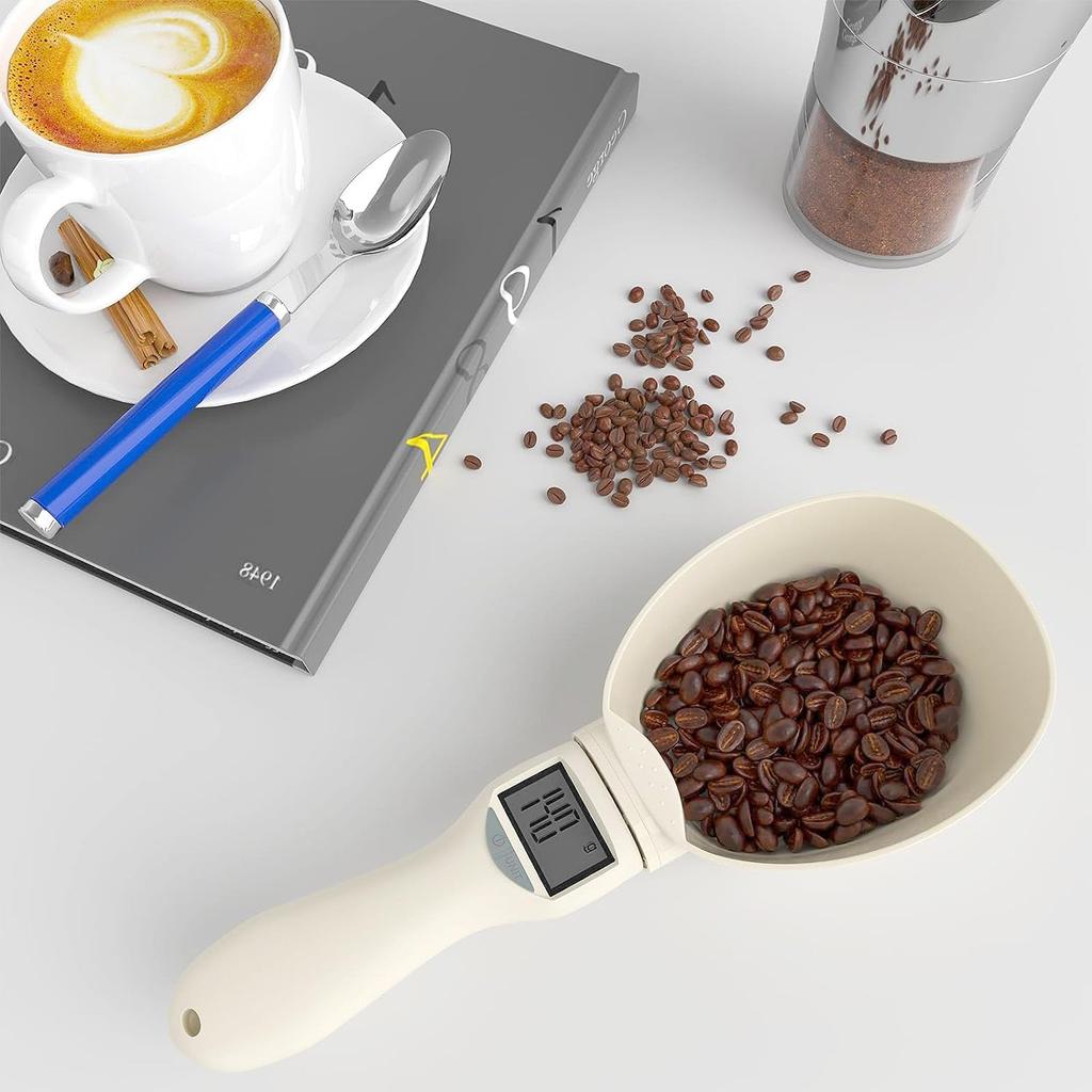 LabWiGBL Electronic Reel Spoon Food Spoon Kitchen Spoon Simple and Convenient Measuring Spoon Crystal Display Spoon
