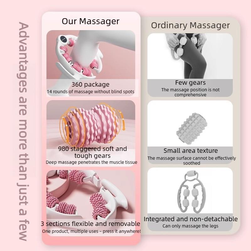 2026 Anti-Cellulite Roller Lymphatic Drainage Massager Fascia Blaster for Contoured Smoother Skin Sore Arms Relief Tool