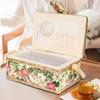 Sewing Sewing Storage Case for Sewing and Small Floral Large Hand Knitting Box, Needles, Thread, Kits, Scissors, Items, Pattern, Capacity, Portable,