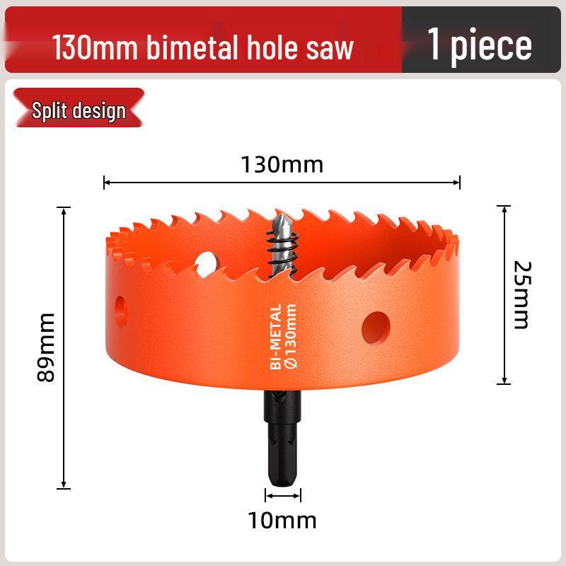 Pânză de găurit bimetalică pentru prelucrarea lemnului: Burghiu pentru Lemn, Gips-carton, Metal, Plastic și PVC - Măritor Găuri pentru Spoturi Încasetate 75mm.