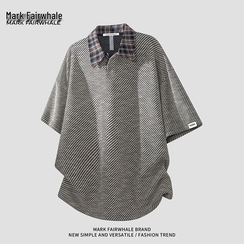 

Mark Fairwhale Men s Retro Plaid Polo Shirt 3XL