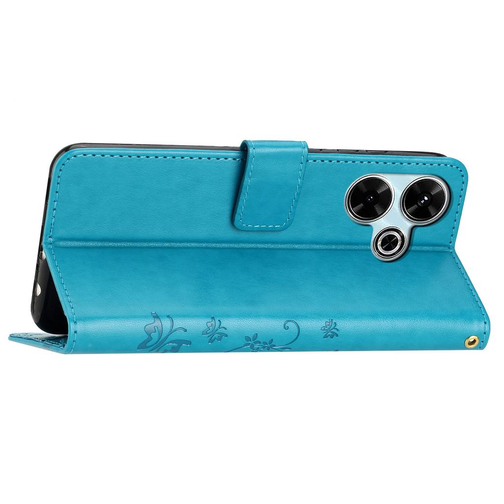 Für Xiaomi Redmi 13 5G/13 4G Hülle PU Leder Handyhülle mit Geldbörse und Umhängeband