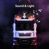 1:32 Spray Truck Model Toy Car Fire Trucks Pull Back Sound Light Doors Opened Metal Diecast Engineering Vehicle Collection Toys