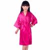 Children's Satin Silk Nightgown & Bathrobe - Long, Glossy, Summer Cardigan (Medium & Large)