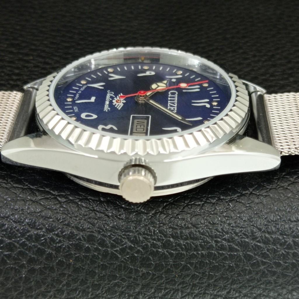 VINTAGE CITIZEN AUTOMATIC 8200 REFURBISHED JAPAN MENS BLUE DIAL WATCH a446756-1