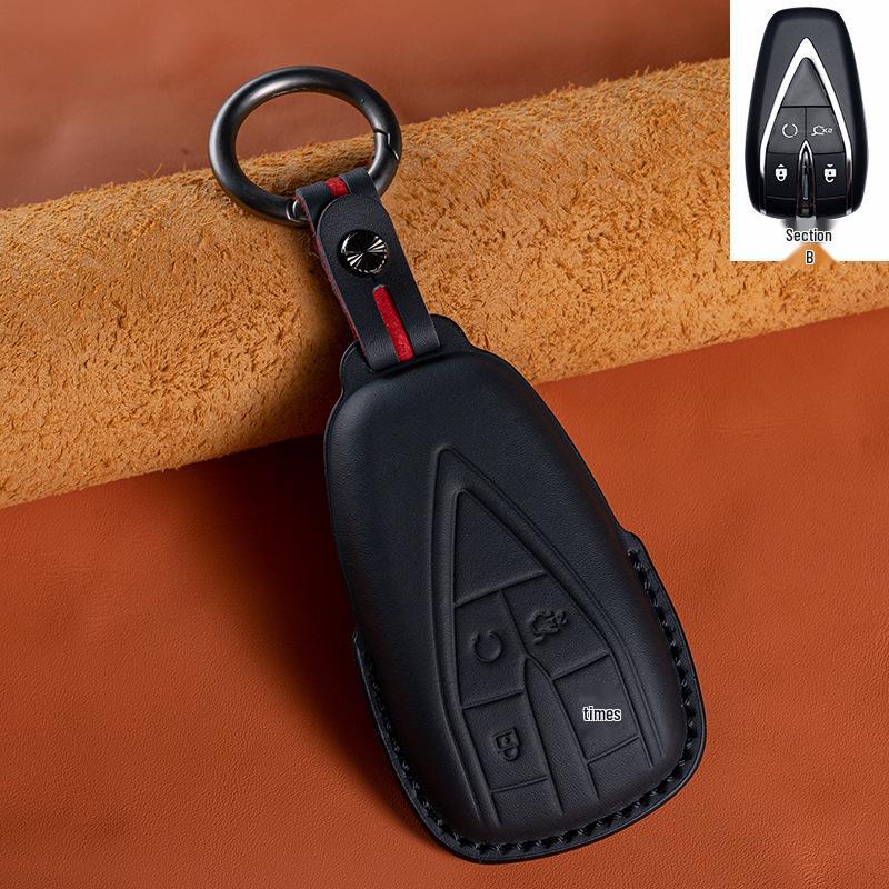 Changan Genuine Leather Key Case for EADO, CS75, CS35, CS55PLUS, Oshan X5/X7, UNI
