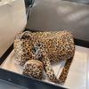 Wide Shoulder Belt Crossbody Bag Fashionable Single Shoulder Women'S Bag Leopard Print Pillow Bag Premium Durable
