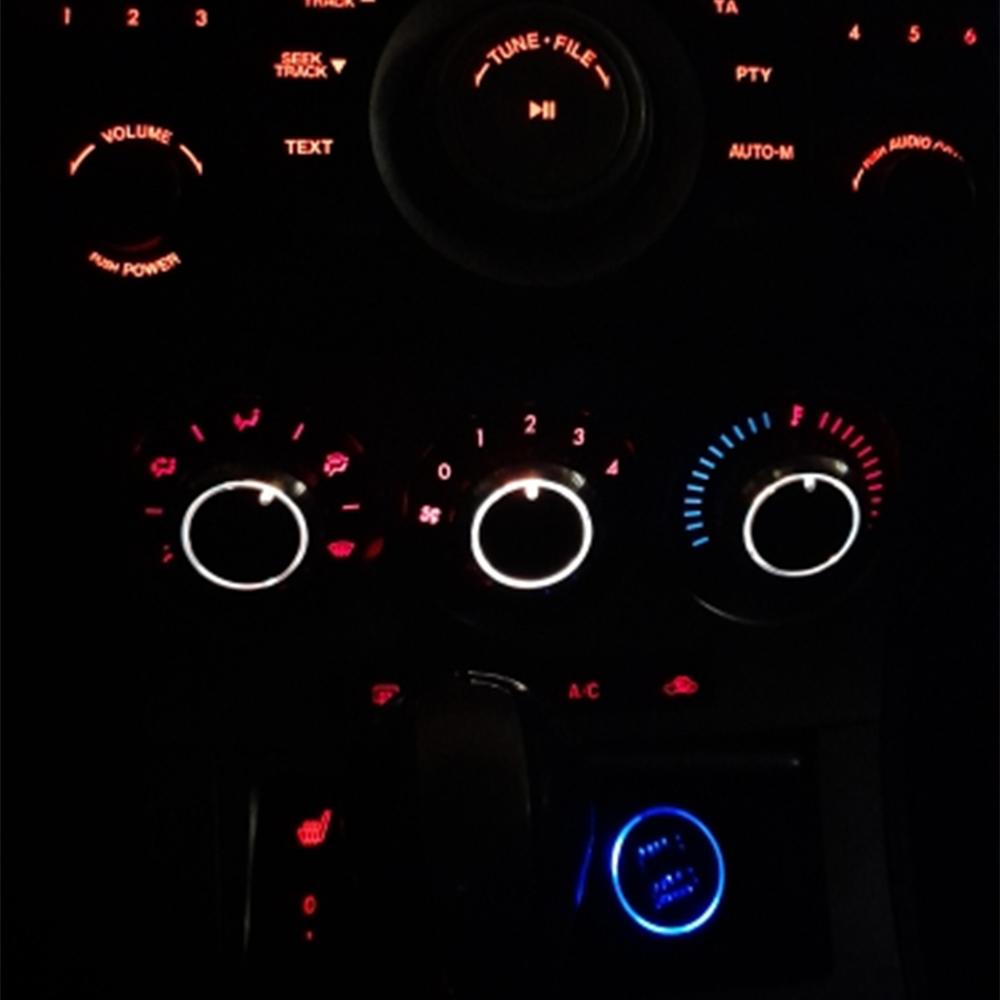 3Pcs Car Air Conditioning Knob AC Knob Heat Control Switch Button for Mazda 3 BL 2010 2011 2012 2013