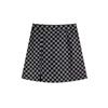Petite Plaid High-Waist A-Line Skirt: Summer 2024 Hip-Hugging Short Design