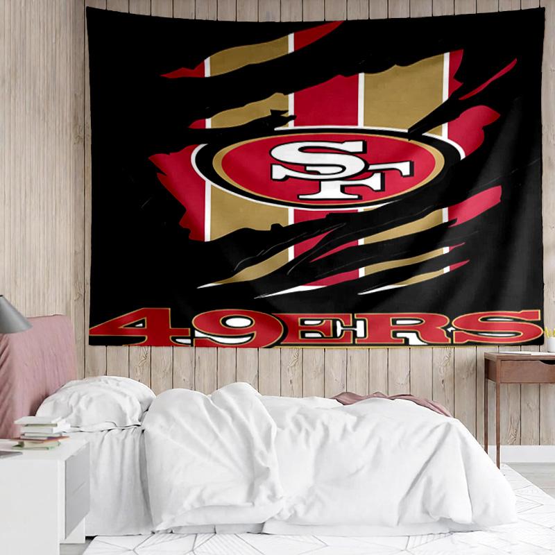 1PC Faithful 49ers football Quick-Dry Tapestry, Unique Design Tapestry, Suitable for Bedroom,Livingroom, Playroom,Heartwarming Holiday Gifts