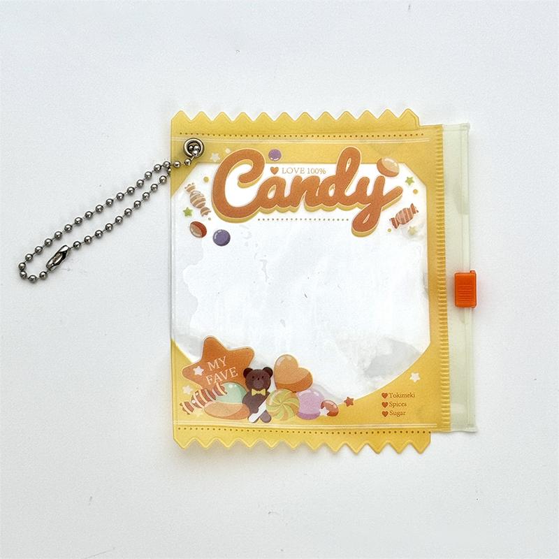1Pc Candy Bar Bag Anime Themed Badge Storage Case Pendant Protective Shell Card Doll Bag Pendant Keychain