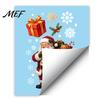 Winter Wonderland Ornaments Christmas Window Cling, Santa/Snowman/House/ Tree Patterns Print, Waterproof Snowman Decorations PVC
