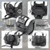 Retro Backrest Rear Hanging Bag for Electric Scooters and Bikes