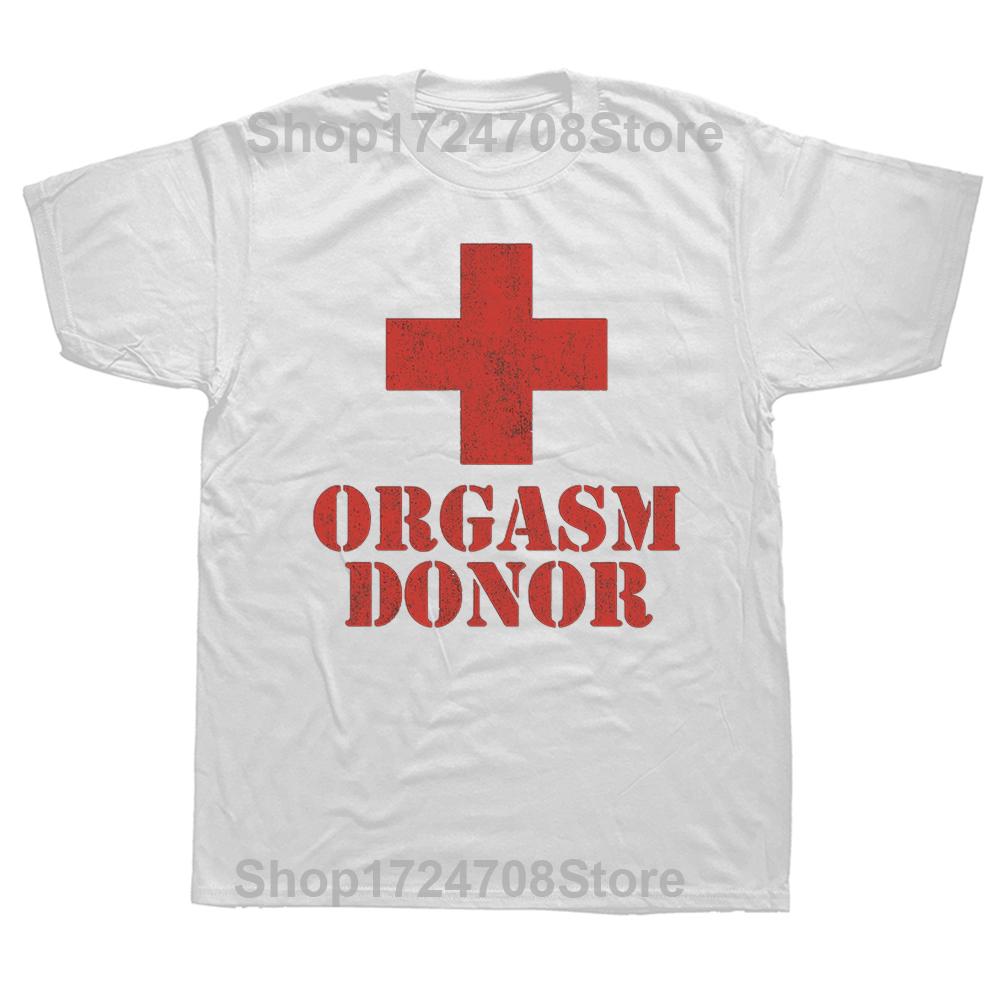 Lustige Orgasmenspender Grafik T-Shirts T-Shirt Herren Damenmode Lässig Übergroß 100% Baumwolle Kurzarm T-Shirt Top Tees