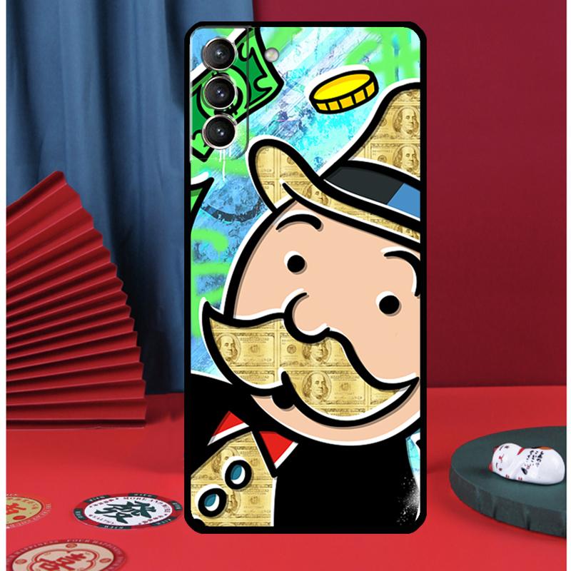 

Monopolys Money Dollars Phone Case For Samsung Galaxy S24 Ultra S9 S10 S20 FE S21 S22 S23 Plus S25 Ultra Back Cover Galaxy S23