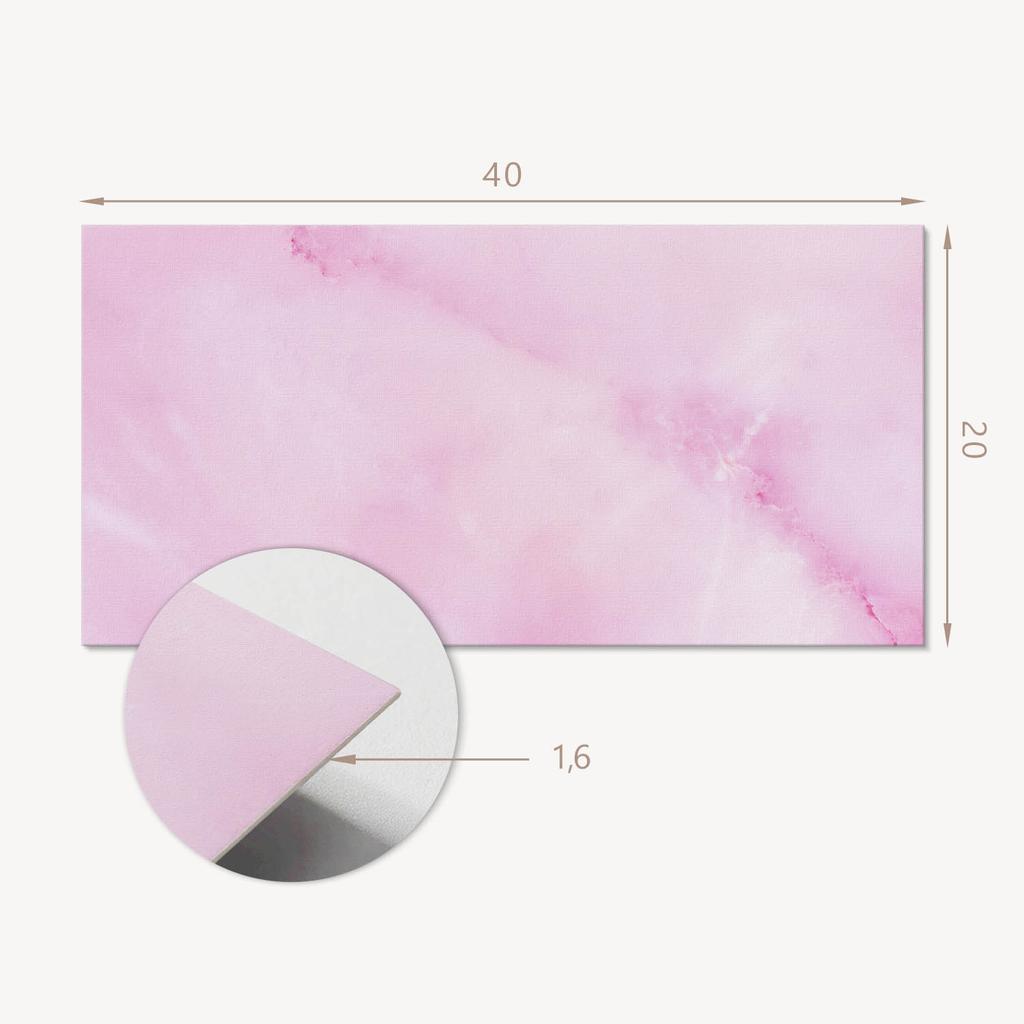 Winylowe Kafelki Z Grafiką Do Łazienki Delikatny Marmurowy Wzór 10X40X20 Cm