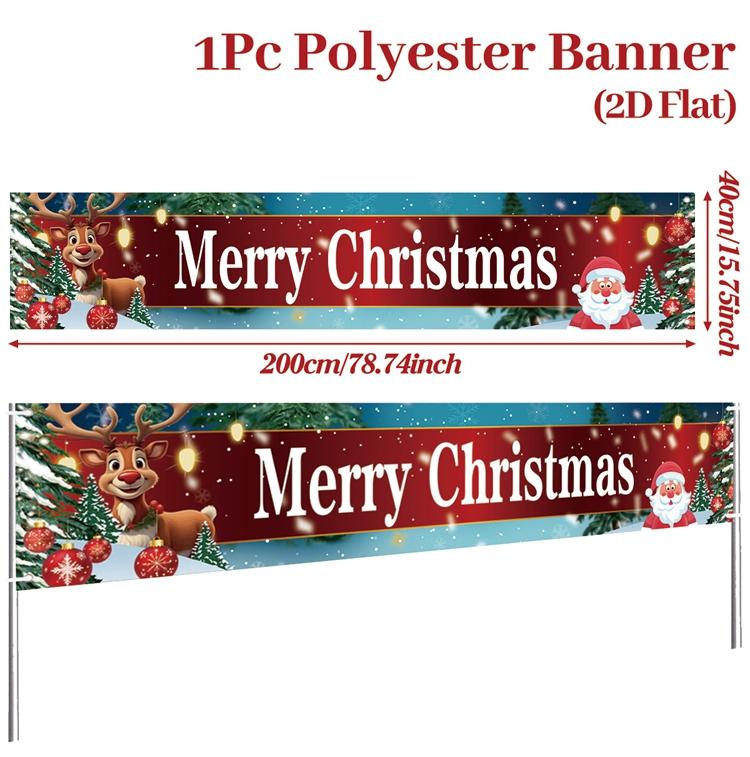 Christmas Outdoor Banner Merry Christmas Decorations For Home 2025 Outdoor Decor Xmas Navidad Noel Natal Happy New Year 2026