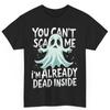 Ghost Dead Inside Halloween Spooky Costume Cotton T Shirt