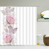 Beautiful Butterfly Flowers Shower Curtain Bathroom Screen Decoration Shower Curtains Waterproof Washable Fabric