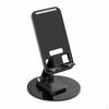 Foldable Metal Desktop Phone Tablet Stand for Live Streaming and General Use Black