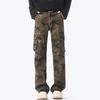 American Style Jeans Men's Maillard Camouflage Work Flared Trousers