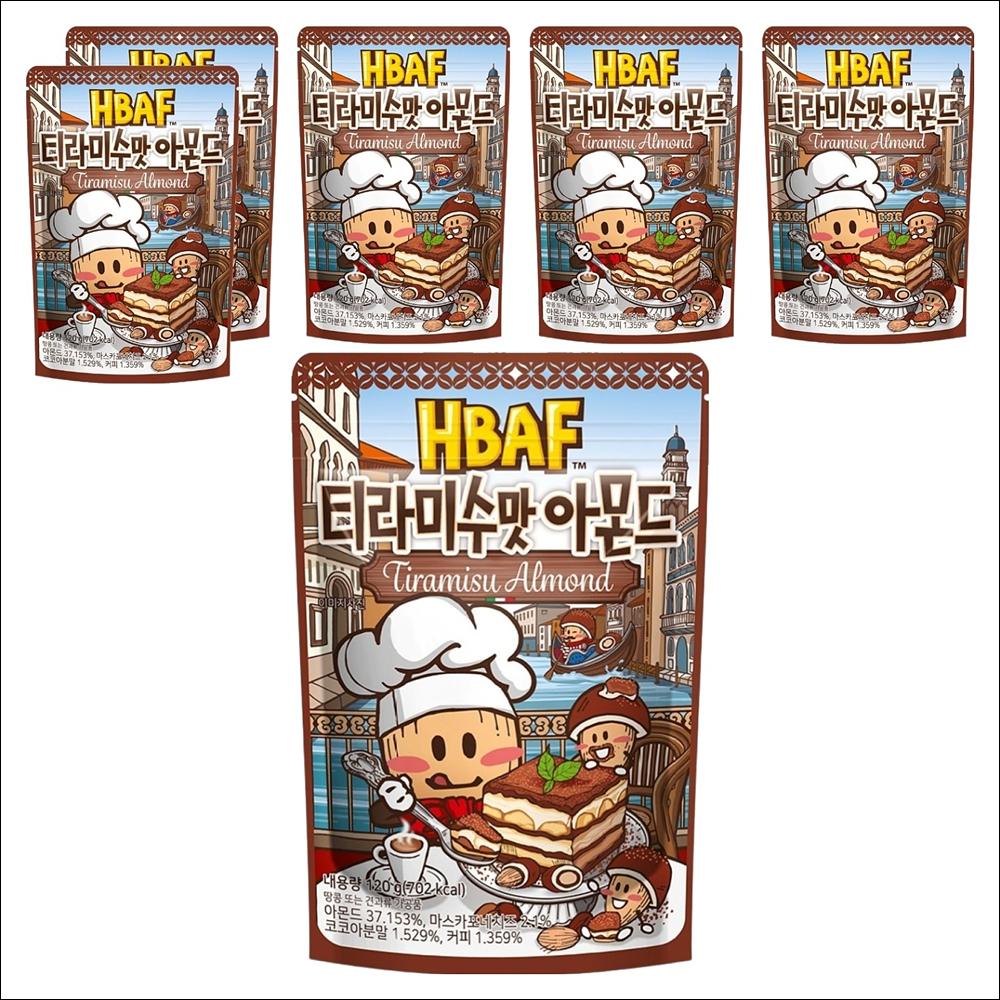 HBAF Tiramisu Almond (Espresso & Mascarpone Cream Flavor) 120g x 1 Pack