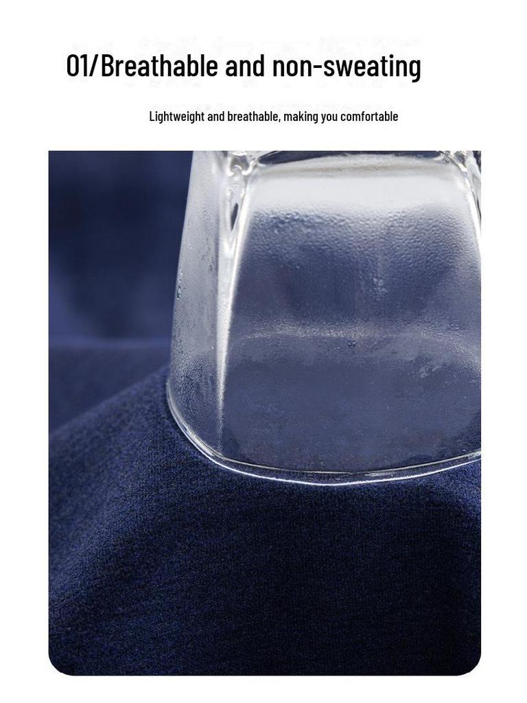 Vestă de catifea încălzită fără cusături pentru bărbați din mătase și cașmir - Lenjerie de corp groasă și călduroasă pentru toamnă