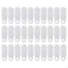62KD Curtain Installation Set with 30/60Pcs White Traverses Rod Slides Gliders Curtain Track Gliders Hook for Home and Office