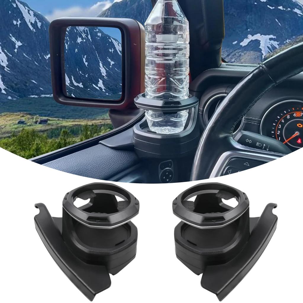 Multi-Function Car Window ABS Cup Holder For 2018-2025 Jeep Wrangler JL 4 Door JT Gladiator Modified Accessories