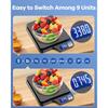 Large 5kg/11lb Kitchen Scale with 0.1g/0.01oz High Precision USB Rechargeable Food Scale Stainless Steel Pan with Tare Function
