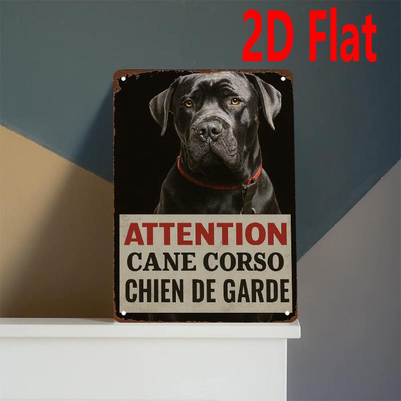 

Cane Corso Guard Dog Metal Wall Art 2D Flat Black Outdoor Plaque 20x30 cm Holiday Gift 20x30cm белый