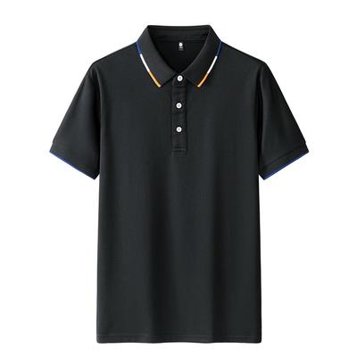 Summer Men's Short Sleeved T-shirt Cotton Thin Business Lapel Men's Polo Shirt